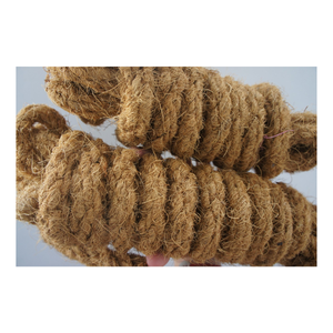 Cuerda de fibra de coco de alta resistencia, cuerda de fibra de cáscara de coco para envoltura de soporte de plantas de jardín y manualidades, cordel de coco marrón Natural - Product Image 3