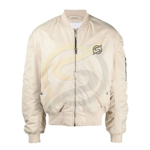 Chaqueta Bomber de satén personalizada para hombre, Cazadora Bomber de béisbol de alta calidad, venta al por mayor - Product Image 5