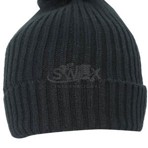 Unisex Winter Jacquard Knitted Bobble Beanie Hat Custom Logo Printing Bobble Hat In High Quality - Product Image 6