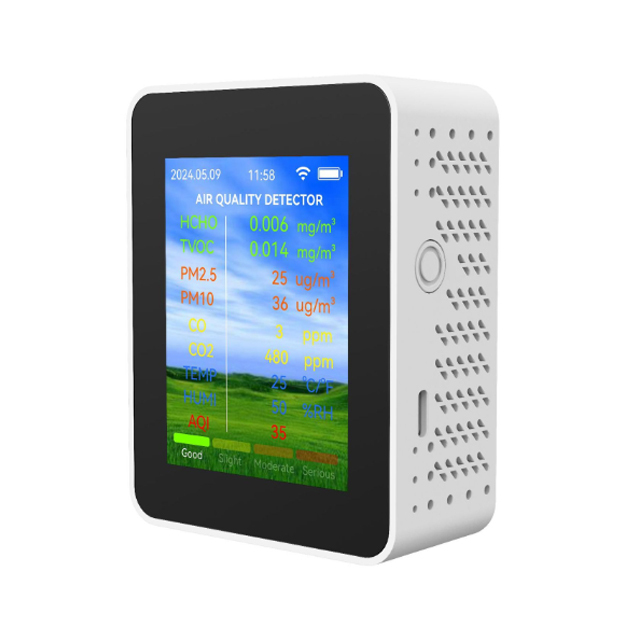 14 in 1 Tuya Special Interface WIFI Formaldehyde TVOC PM2.5 PM10 Carbon Dioxide Air Quality Detector