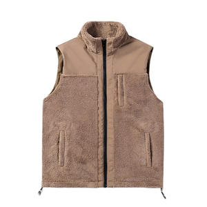 Veste Softshell légère et personnalisée sans manches avec fermeture éclair gilet polaire de course prix de gros - Product Image 1