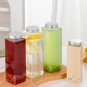 Lata Rectangular de Plástico de Moda con Tapa de Rosca, Fabricante Tinh Dieu Vietnam, Proveedor Mayorista, Exportación, Muestra Gratuita para Bebidas y Jugos - Product Image 2