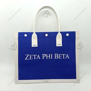 Bolsa Tote Multifuncional Bordada Personalizada al por Mayor de la Hermandad Zeta Phi Beta, Artículos Griegos - Product Image 4