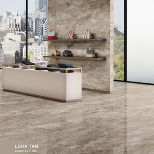 Azulejos de porcelana de 800x1600mm, acabado brillante, para sala de estar - Product Image 4