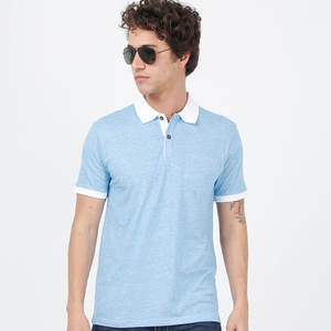 เสื้อโปโลผู้ชายที่มีเสื้อโปโลพอดีตัวที่ช่วยให้คุณดูสดชื่นตลอดทั้งวันเพื่อลุคที่ดูดีที่สุด - Product Image 5