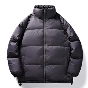 Wholesale Outdoor Solid Color <b>Winter</b> <b>Coat</b> Warm <b>Thick</b> Mens Jacket <b>Coat</b> Custom Logo Puffer jacket for men - Product Image 1