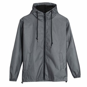 Dernière veste en toile imperméable de printemps pour hommes, design respirant, col carré, poches réfléchissantes, service OEM disponible - Product Image 6