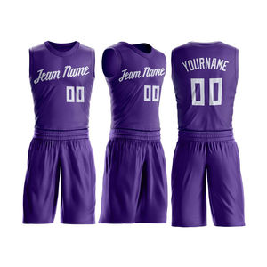 Ensemble de maillot de basket-ball en vente chaude, sans manches, en polyester, avec logo et design personnalisés - Product Image 3