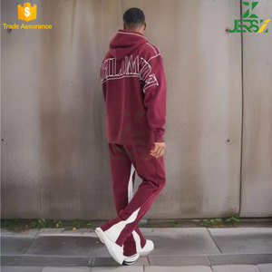 Pantalones Deportivos de Forro Polar Extra Grandes Unisex para Invierno, con Capucha, Costuras en Contraste, Cordón Ajustable, Logotipo, Corte Regular - Product Image 4