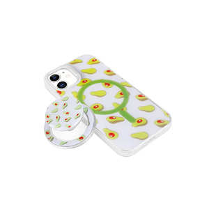 Coque en silicone verte tendance Netzy SAFA compatible MagSafe, détachable pour Pop Socket, pour iPhone 11 SE, coque de téléphone avec logo - Product Image 2