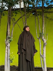 Naqab sur mesure fait main pour femmes, burqa à manches longues, style ethnique, hijab, robes islamiques traditionnelles musulmanes en polyester - Product Image 5