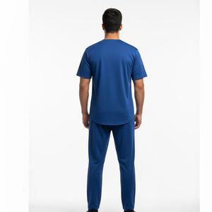 Ensembles d'uniformes de baseball pour hommes, vêtements de sport d'équipe personnalisés, usine OEM, conception personnalisée, devant respirant, 100% polyester, séchage rapide, col en V - Product Image 2