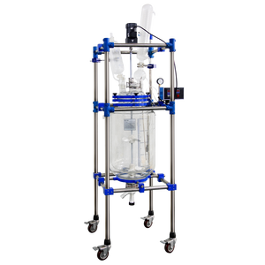 Bal ekipmanları 5L 10L 20L 30L 50L 100L 200L ceketli biyoreaktör borosilikat 3.3 cam reaktör - Product Image 2