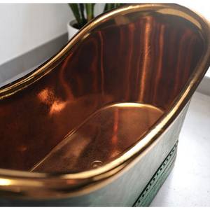 Las bañeras de cobre más demandadas con patina verde se integran perfectamente con interiores rústicos, industriales y modernos. - Product Image 3