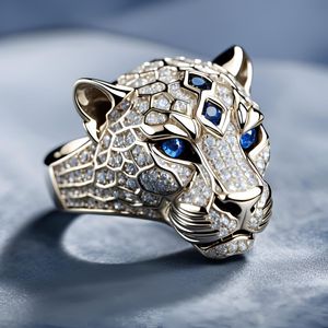 Bague pour homme tendance de luxe en argent sterling 925 avec moissanite de grande qualité taille brillant certifiée IGI - Product Image 2