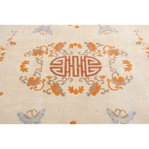 Alfombra Vintage, Alfombra Turca Grande de 5.3x9.4 pies, Alfombra Marroquí de Lana Naranja y Azul - Product Image 5