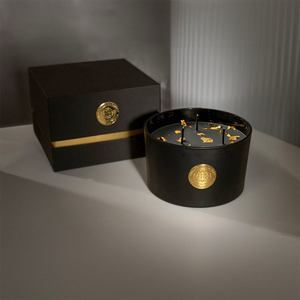 Vela perfumada AIKUN, caja con logotipo personalizado, tarro de cristal negro, vela con fragancia, vela aromática hecha a mano para el hogar, Spa, boda - Product Image 6