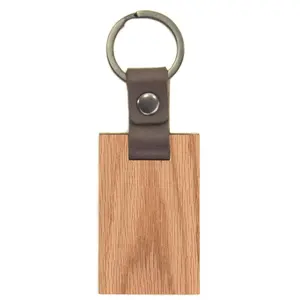 Cincin kunci kayu dan desain kotak dengan logam untuk hadiah bahari India buatan tangan kunci kulit gantung menggunakan diskon besar