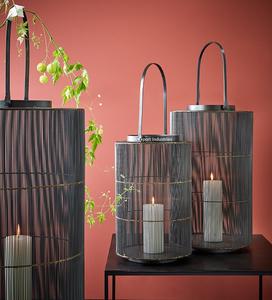 Meilleure vente noir fil de métal suspendu et lanternes à bougie de table pour la maison salon Pâques décoration de Noël artisanat - Product Image 3