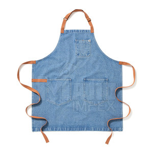 Delantal de Trabajo de Algodón al por Mayor 2023, Delantal Resistente, Lavable, Impermeable, Transpirable, con Bolsillo para Herramientas, Logotipo Personalizado - Product Image 1