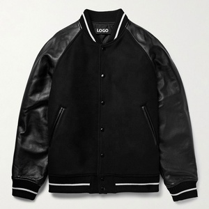 Alta calidad, diseño personalizado, Mangas de cuero, bordado de chenilla, ropa de béisbol para hombre, chaquetas universitarias Letterman para hombre - Product Image 1