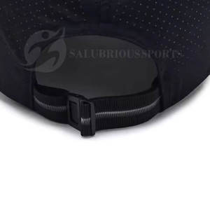 หมวกเบสบอล5แผงสีล้วนดีไซน์แบบสตรีทผ้าคอตตอนระบายอากาศได้ดีกันน้ำ100% โลโก้ตามสั่ง - Product Image 5