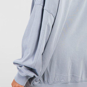 Último diseño de manga larga de gran tamaño Drop Shoulder Hoodie para mujer/Diseño personalizado Mujeres Fleece Soft Sudadera con capucha de algodón de alta calidad - Product Image 3