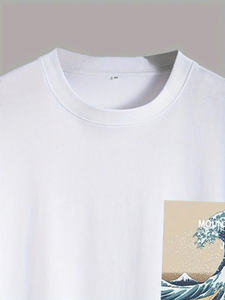 Camisetas de verano de manga corta para hombre Stock de diseño personalizable de línea roja y negra, ropa a granel, paca de ropa mixta, ropa usada - Product Image 3