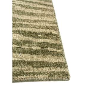 Tapis en laine noué à la main vert thym, motif abstrait, pour entrée, salon ou couloir - LCA-870, modèle puzzle rectangulaire 9x12 - Product Image 4