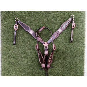 Cabecera de Caballo de Cuero Argentina Hecha a Mano con Diseño Antiguo - Product Image 5