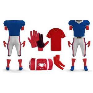 Maillot et pantalon de conception personnalisée en kit de football américain de qualité supérieure pour entraînement d'équipe, vêtement de match, fournisseur en gros - Product Image 4