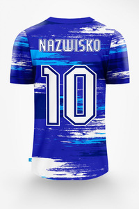 Camiseta de Fútbol, Uniforme de Fútbol Personalizado con Nombre de Equipo, Secado Rápido, Transpirable, Nailon/Algodón, Cuello Redondo, Manga Corta, Primavera Verano - Product Image 6