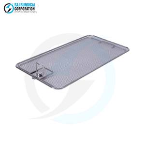 Solo Tapa para Cesta de Base Plana Din, Acero Inoxidable de Precisión, Manual, Duradera, Reutilizable, Tapa Médica para Uso en Cirugía General - Product Image 1