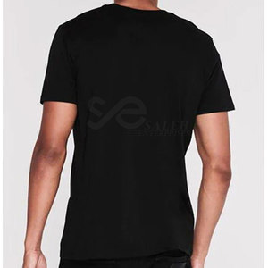 T-shirt uni en coton 100% pour homme, design OEM, logo personnalisé, séchage rapide et respirant, prix de gros bon marché, fabriqué au Pakistan - Product Image 2