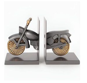 Sujetalibros de madera de metal sólido con flores de lis, soportes de libros portátiles de alta resistencia para una Organización Segura de estantes disponibles al por mayor - Product Image 6