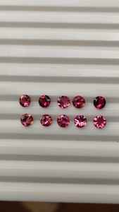 Venta caliente Rosa turmalina Natural 5mm forma suelta facetada Original cuarzo corte piedras para joyería alta calidad Original - Product Image 6