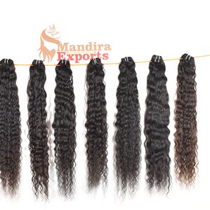 En gros 100% Pas Cher Indien Vierge Remy Cuticule Aligné Non Transformé Noir Bouclés Bundles Raw Humain Lâche Extensions de Cheveux Profonds - Product Image 4