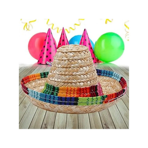 หมวกฟางเวียดนามหมวกปีกกว้างเม็กซิกันดีไซน์ปรับแต่งได้สำหรับกิจกรรม - Product Image 4