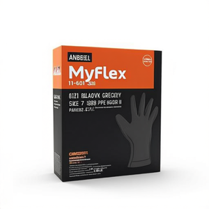 Guantes ANSELL HyFlex 11-601 Talla 7 Negro/Gris EN 388 PPE Categoría II Impermeables Paquete de 12 - Product Image 3