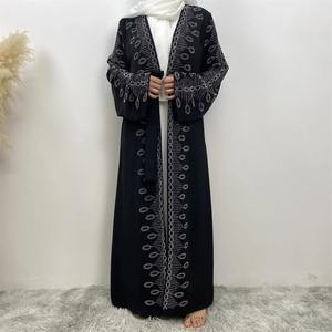 Thobe / Thawb 2 pièces modeste mode femmes ensemble à manches longues vêtements femmes musulmanes Abaya turquie dernière robe de dubaï - Product Image 2