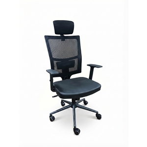 Silla de Oficina Ergonómica Moderna de Malla con Reposacabezas y Reposabrazos Ajustables para Oficina en Casa, Escuela, con Elevación a Gas y Altura Ajustable - Product Image 4