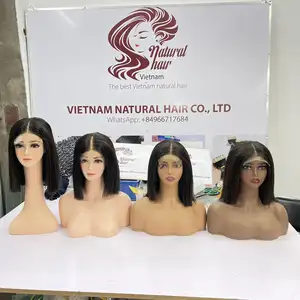 No Glue Pre Cut HD Lace Front Wig Wear Lace Closure Wigs Human Hair Vietnamese Short Wigs Black