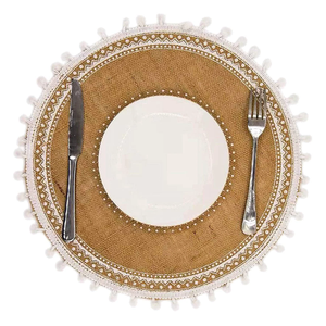 Factory Offer Round <b>Placemats</b> Table Mats Home Hotels Tabletop Tassel for Dining Decor - Product Image 3