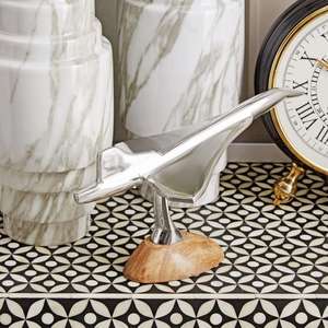 Modelo de Avión de Aleación de Aluminio Fundido a Escala 1:200 con Acabado Brillante, Base de Madera, Decoración de Mesa, Objeto Decorativo de Interior, Soporte OEM - Product Image 2