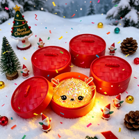 Jouet sensoriel anti-stress en forme de boulette de Noël géante, en TPR scintillant, à remontée lente