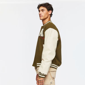 Veste universitaire de baseball de qualité professionnelle, coupe classique, avec patchs en chenille brodés, pour homme - Product Image 4