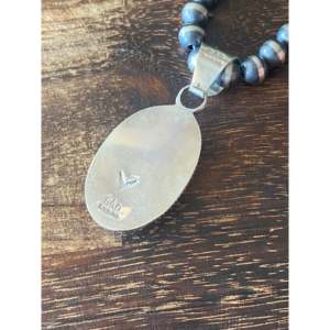 Reda Galvan Handgefertigter Sterling Silber Mondstein Anker-Anhänger Religiöser Schmuck-Charm für Verlobungen - Product Image 5