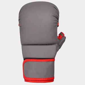 Venta al por mayor de cuero de vaca real MMA guantes de medio dedo 8oz 14oz 16oz tamaños guantes de Kick Boxing para adultos patrón impreso - Product Image 4