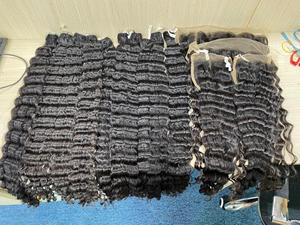 ผมแท้ลอนแบบชาวแคมโบเดียนผมคนหยักลึกแบบธรรมชาติทำจากหนังศีรษะ - Product Image 2