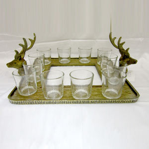 ชุดเชิงเทียน3ชิ้นทำจากโลหะเหล็กรูปทรงที่เป็นเอกลักษณ์พร้อมเชิงเทียน3ชิ้นใช้ตกแต่งบ้านขายดี - Product Image 3